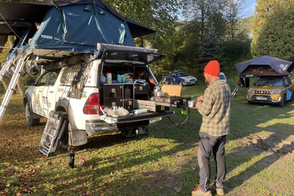 Overland Film Fest 2023 - expediční Toyota Hilux slovenské rodiny, která letos navštívila Irák, Írán či Gruzii Foto Tomáš Málek